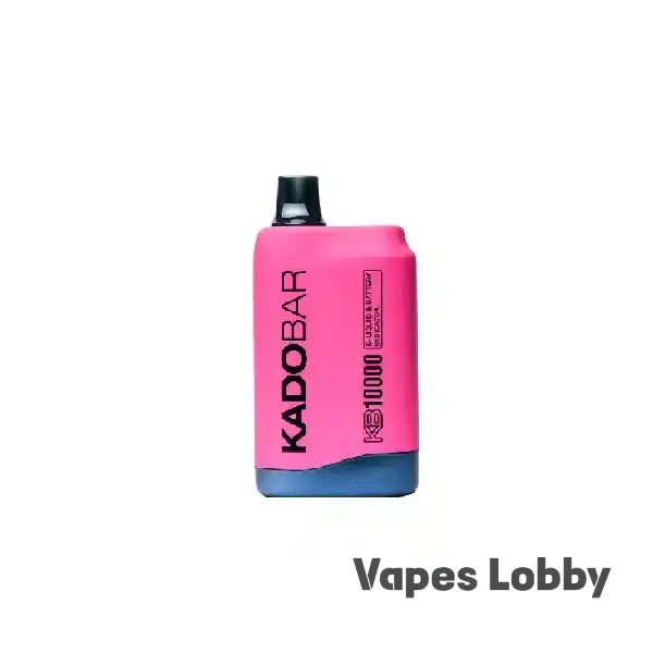 Strawberry Slushy Kado Bar KB10000 disposable vape device with mesh coil and e-liquid battery display screen