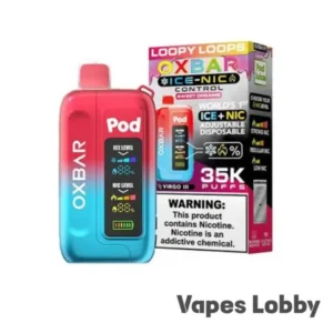 LOOPY LOOPS – OXBAR ICE-NIC CONTROL 35K Puffs – Disposable Vape