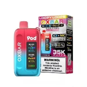 LOOPY LOOPS – OXBAR ICE-NIC CONTROL 35K Puffs – Disposable Vape