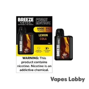 Lemon Cola - Breeze Prime 6000 - Puffs - Disposable Vape