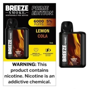 Lemon Cola - Breeze Prime 6000 - Puffs - Disposable Vape
