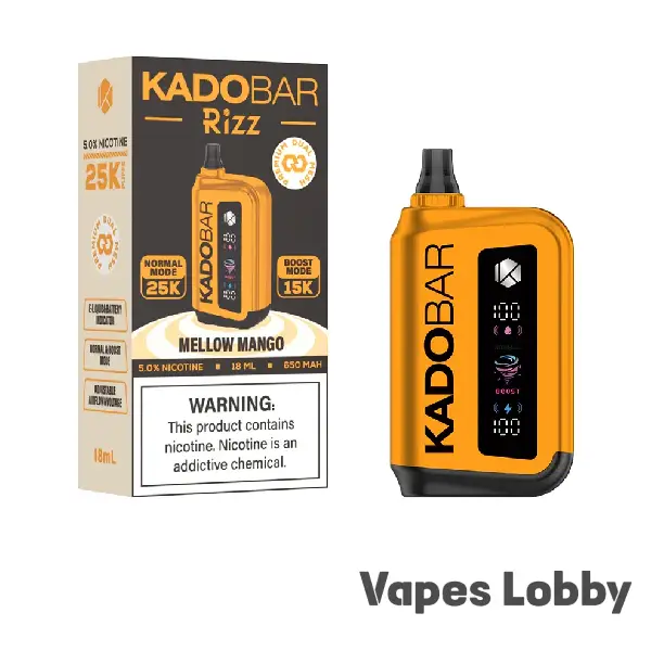 Mellow Mango - Kado Bar Rizz 25K Puffs - Disposable Vape