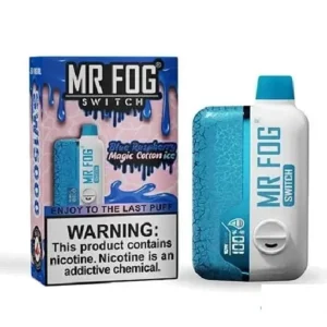 Mr Fog switch 15000 Blue Raspberry Magic Cotton Ice
