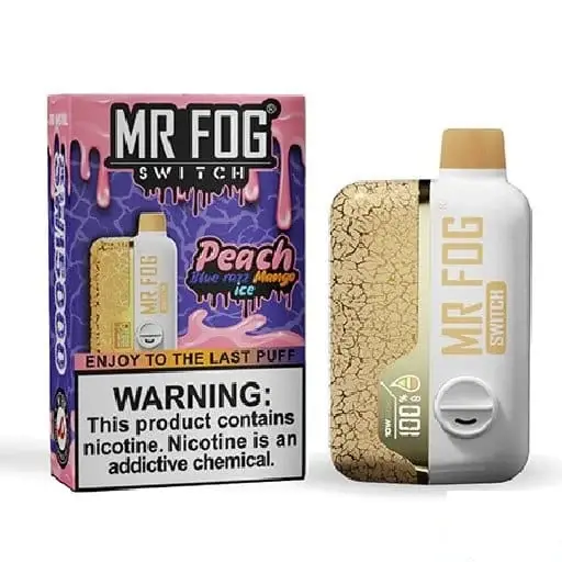 Mr Fog switch 15000 Peach Blue Razz Mango Ice