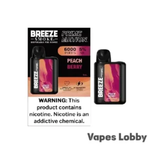 Peach Berry - Breeze Prime 6000 - Puffs - Disposable Vape