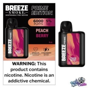 Peach Berry - Breeze Prime 6000 - Puffs - Disposable Vape