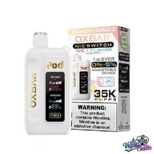 Peach Ringz – OXBAR ICE-NIC CONTROL 35K Puffs – Disposable Vape