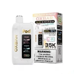 Peach Ringz – OXBAR ICE-NIC CONTROL 35K Puffs – Disposable Vape
