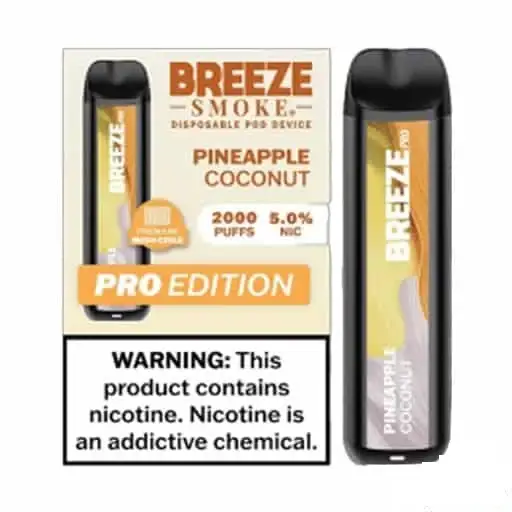 Pineapple Coconut - Breeze Pro 2000 - Puffs - Disposable Vape