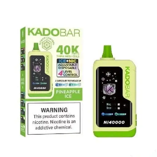 Pineapple Ice – Kado Bar NI 40K Puffs – Ice+Nic Control – Disposable Vape
