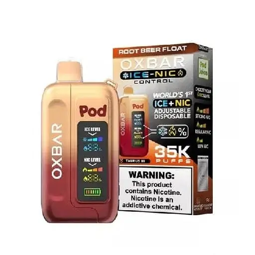 ROOTBEER FLOAT – OXBAR ICE-NIC CONTROL 35K Puffs – Disposable Vape