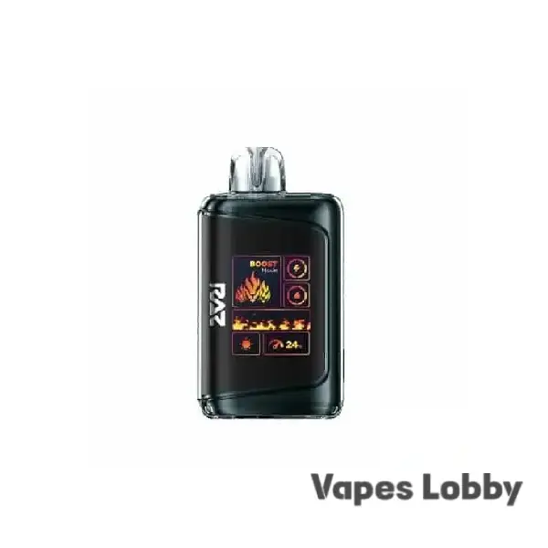 Raz 25000 Tobacco disposable vape with mesh coil and HD display screen