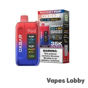 Rocket Pop – OXBAR ICE-NIC CONTROL 35K Puffs – Disposable Vape