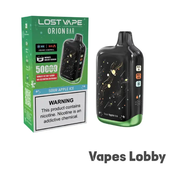 SOUR APPLE ICE - Orion Bar 50K Puffs - Disposable Vape