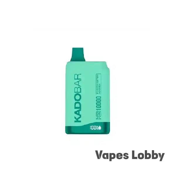 Simply Mint Kado Bar KB10000 0% nicotine disposable vape device with dual mesh coil and e-liquid battery display screen