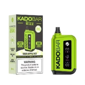 Sour Apple Ice - Kado Bar Rizz 25K Puffs - Disposable Vape