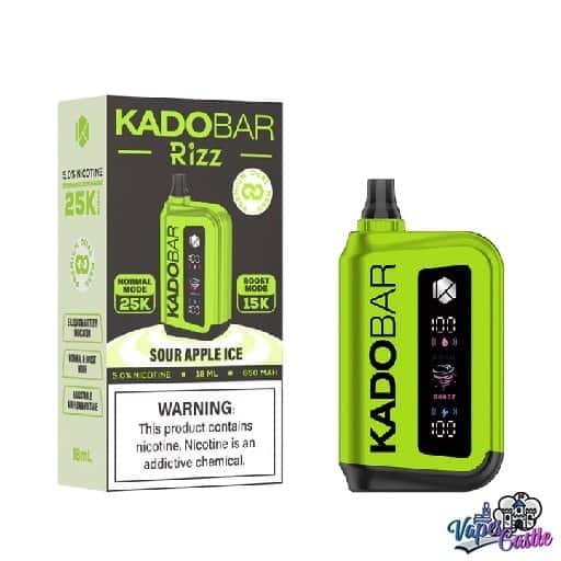 Sour Apple Ice - Kado Bar Rizz 25K Puffs - Disposable Vape