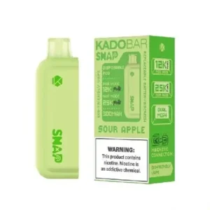 Sour Apple - Kado Bar Snap 25K Puffs - Disposable Pod (Addon Battery Not Included)