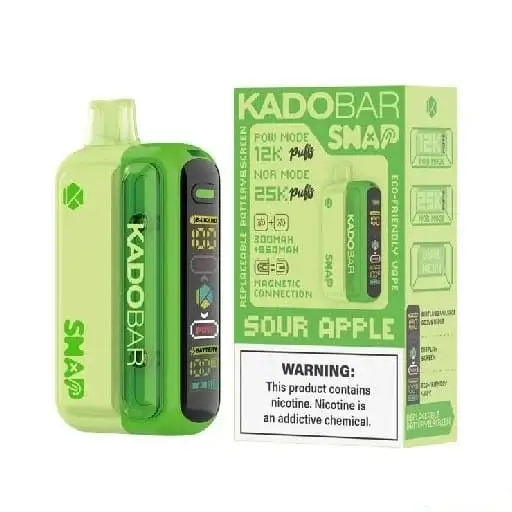 Sour Apple - Kado Bar Snap 25K Puffs - Disposable Vape