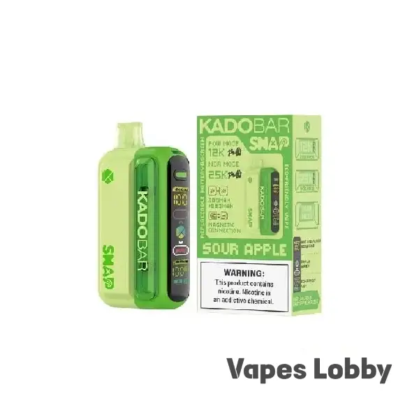 Sour Apple - Kado Bar Snap 25K Puffs - Disposable Vape