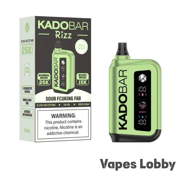 Sour Fucking Fab - Kado Bar Rizz 25K Puffs - Disposable Vape