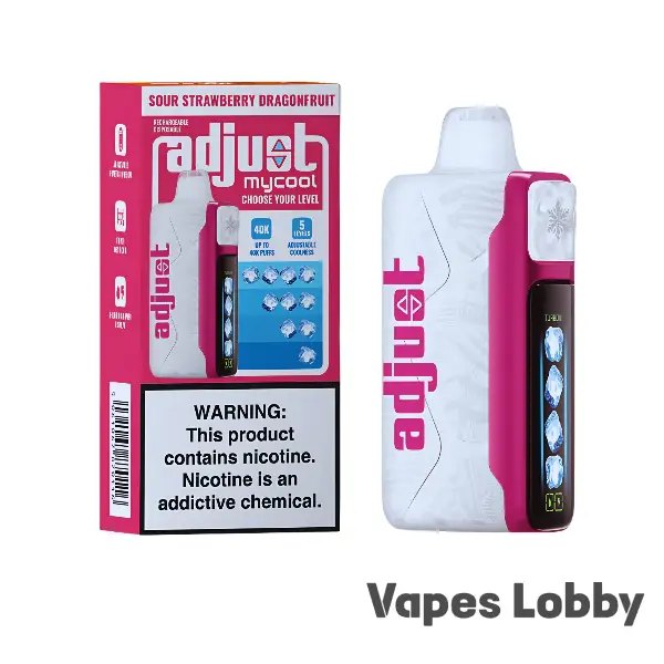 Sour Strawberry - ADJUST MYCOOL 40K PUFFS - DISPOSABLE VAPE
