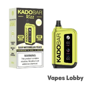 Sour Watermelon Peach - Kado Bar Rizz 25K Puffs - Disposable Vape