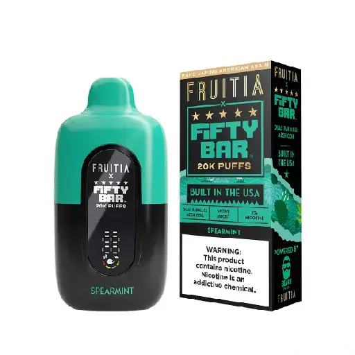 Spearmint - Fruitia x Fifty Bar 20K Puffs - Disposable Vape