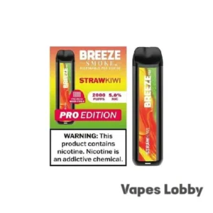 StrawKiwi - Breeze Pro 2000 - Puffs - Disposable Vape