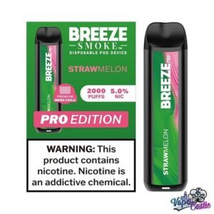 StrawMelon - Breeze Pro 2000 - Puffs - Disposable Vape