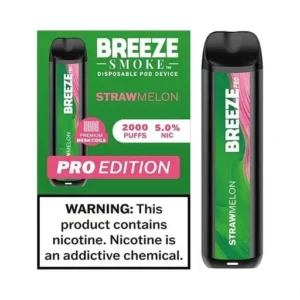 StrawMelon - Breeze Pro 2000 - Puffs - Disposable Vape