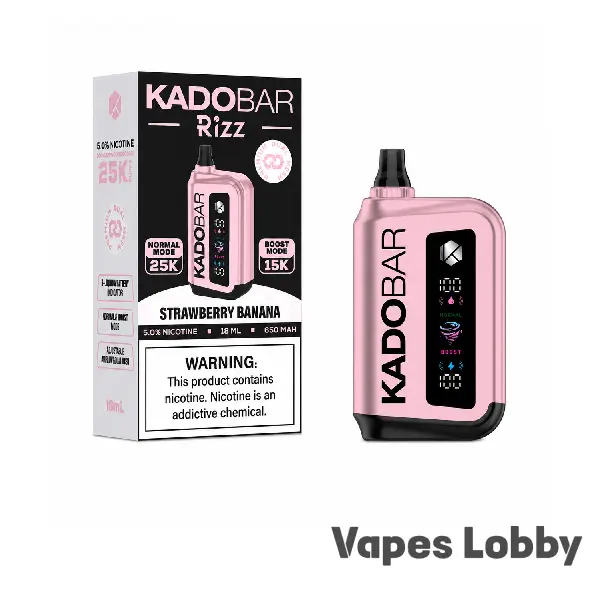 Strawberry Banana - Kado Bar Rizz 25K Puffs - Disposable Vape