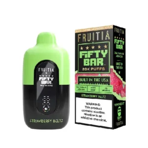 Strawberry Beltz - Fruitia x Fifty Bar 20K Puffs - Disposable Vape