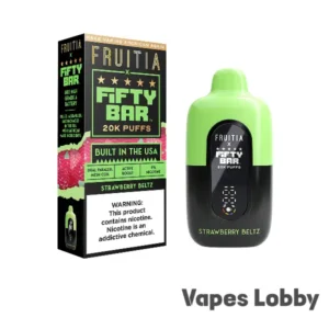 Strawberry Beltz - Fruitia x Fifty Bar 20K Puffs - Disposable Vape