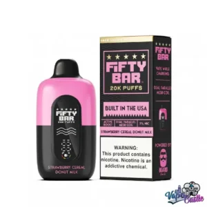 Strawberry Cereal Donut Milk - Fifty Bar V2 20K Puffs - Disposable Vape