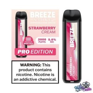 Strawberry Cream - Breeze Pro 2000 - Puffs - Disposable Vape