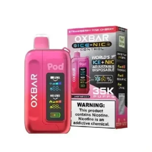 Strawberry Pink Cherry – OXBAR ICE-NIC CONTROL 35K Puffs – Disposable Vape
