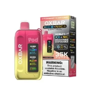 Strawberry Shortcake – OXBAR ICE-NIC CONTROL 35K Puffs – Disposable Vape