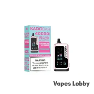 Strawberry Watermelon + Fresh Mint – Kado Bar NI 40K Puffs – Ice+Nic Control – Disposable Vape