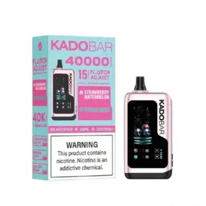 Strawberry Watermelon + Fresh Mint – Kado Bar NI 40K Puffs – Ice+Nic Control – Disposable Vape