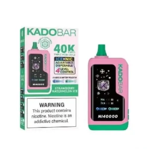 Strawberry Watermelon Ice – Kado Bar NI 40K Puffs – Ice+Nic Control – Disposable Vape