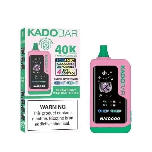 Strawberry Watermelon Ice – Kado Bar NI 40K Puffs – Ice+Nic Control – Disposable Vape