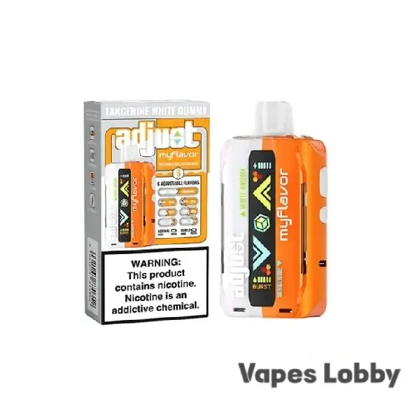TANGERINE WHITE GUMMY – ADJUST MYFLAVOR 40K PUFFS Disposable Vape