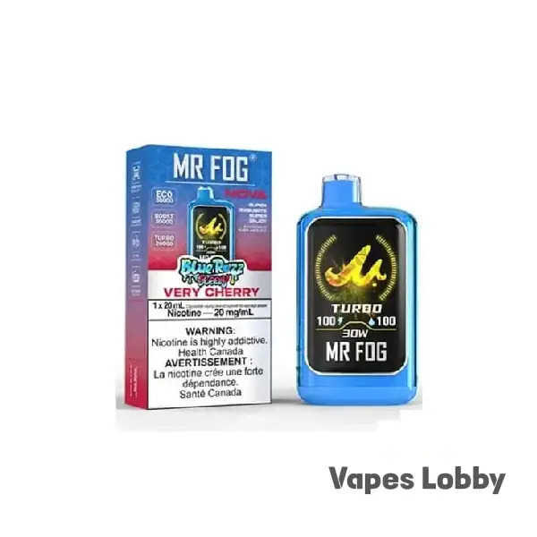 Very Cherry MR FOG NOVA Steezy Edition 36K disposable vape featuring bold cherry flavor with a smooth fruit-forward vaping experience.