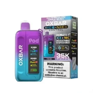 Watermelon Apple Gush – OXBAR ICE-NIC CONTROL 35K Puffs – Disposable Vape