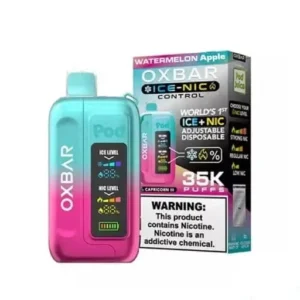 Watermelon Apple – OXBAR ICE-NIC CONTROL 35K Puffs – Disposable Vape