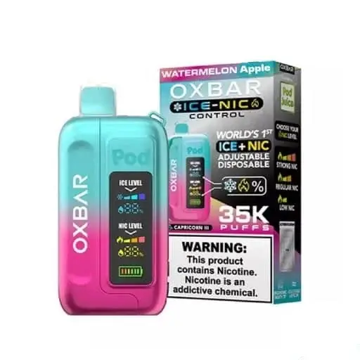 Watermelon Apple – OXBAR ICE-NIC CONTROL 35K Puffs – Disposable Vape