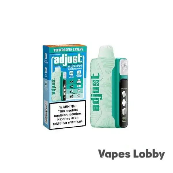 Wintergreen Savers – ADJUST MYSWEET 40K PUFFS Disposable Vape