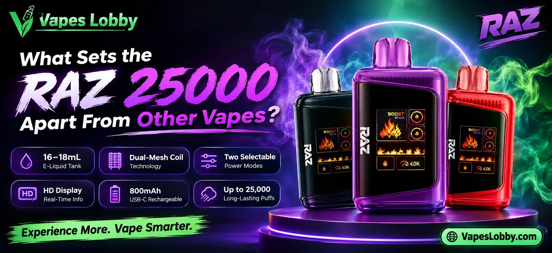 What Sets the RAZ 25000 Apart From Other Vapes? – Vapes Lobby
